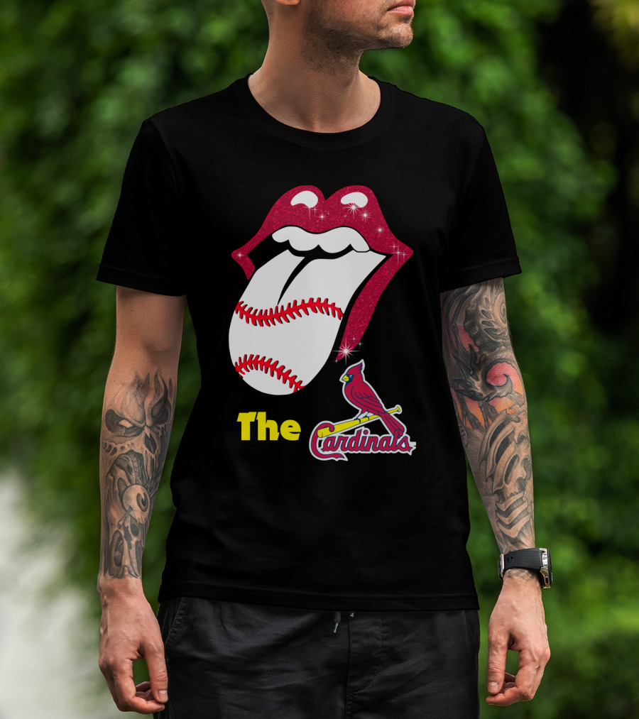 The Cardinals Baseball Tongue Lips T-Shirt