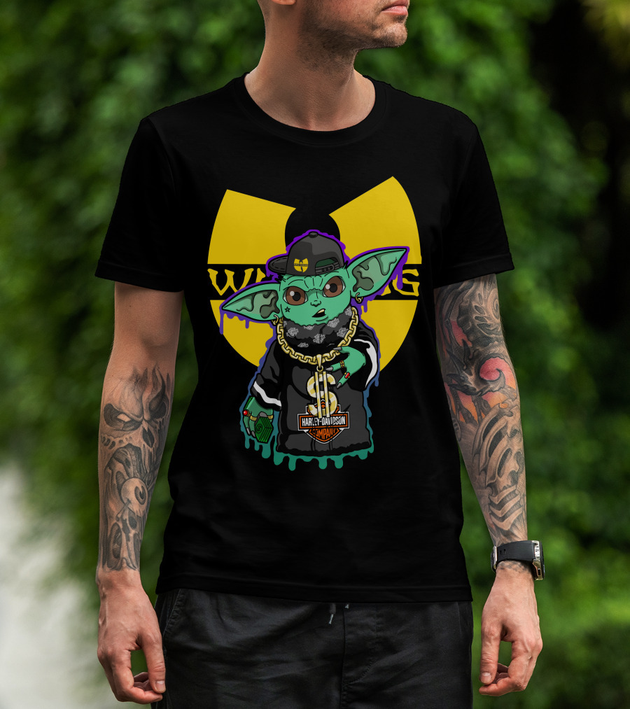 Wu-Tang Clan Harley Davidson Yoda Mashup T-Shirt