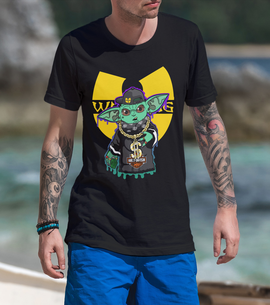 Wu-Tang Clan Harley Davidson Yoda Mashup T-Shirt