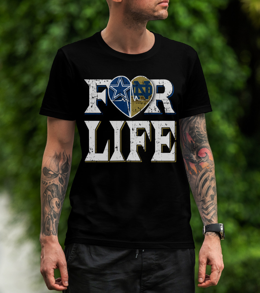 For Life Cowboys Notre Dame T-Shirt