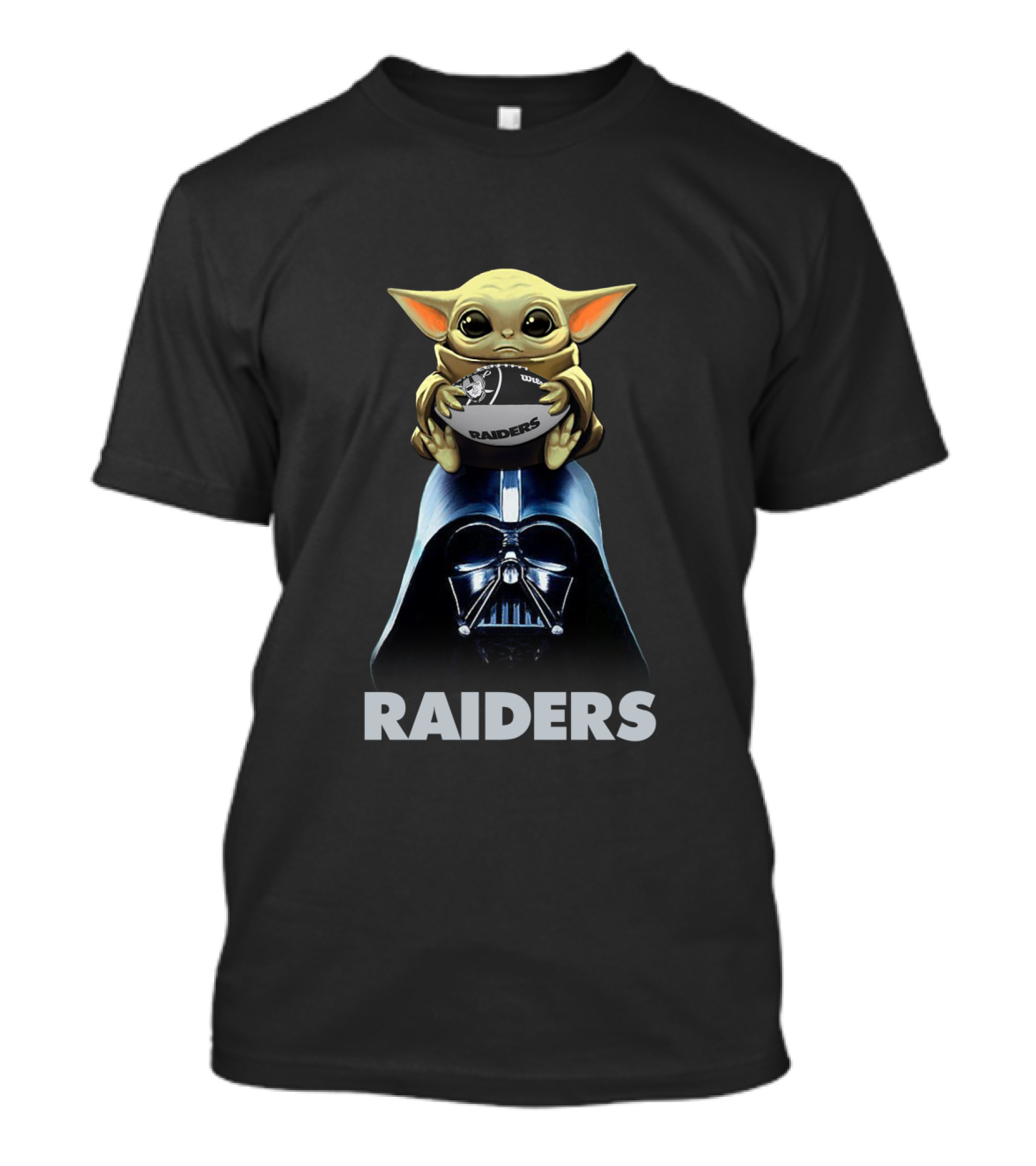 Raiders Baby Yoda Darth Vader Football Nfl T-Shirt