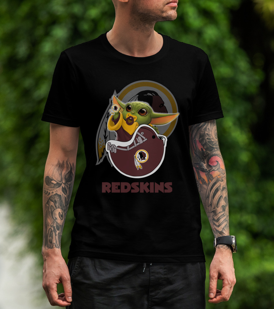 Redskins Yodast Baby Character With Team T-Shirt