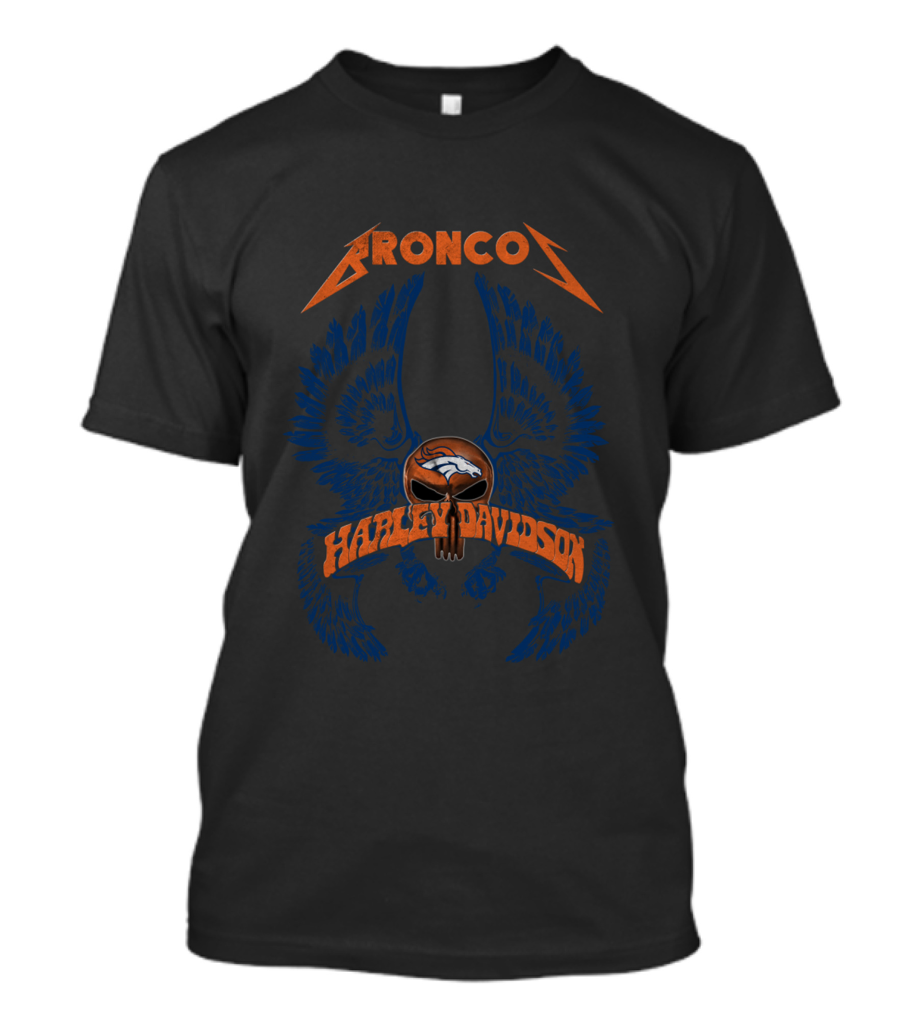 Broncos Harley Davidson Nfl Collaboration T-Shirt