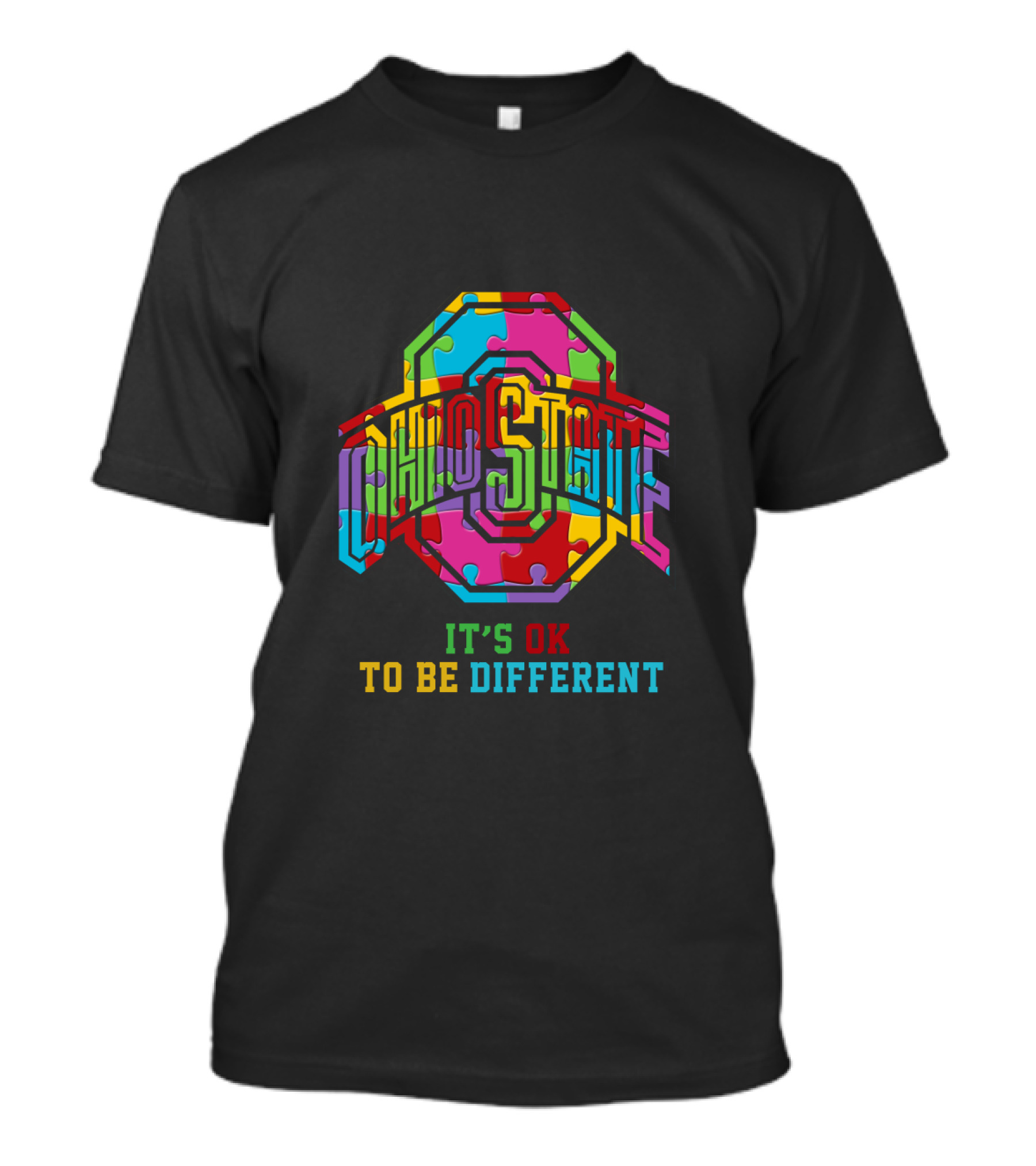 Ohio State It's Ok To Be Different Puzzle T-Shirt