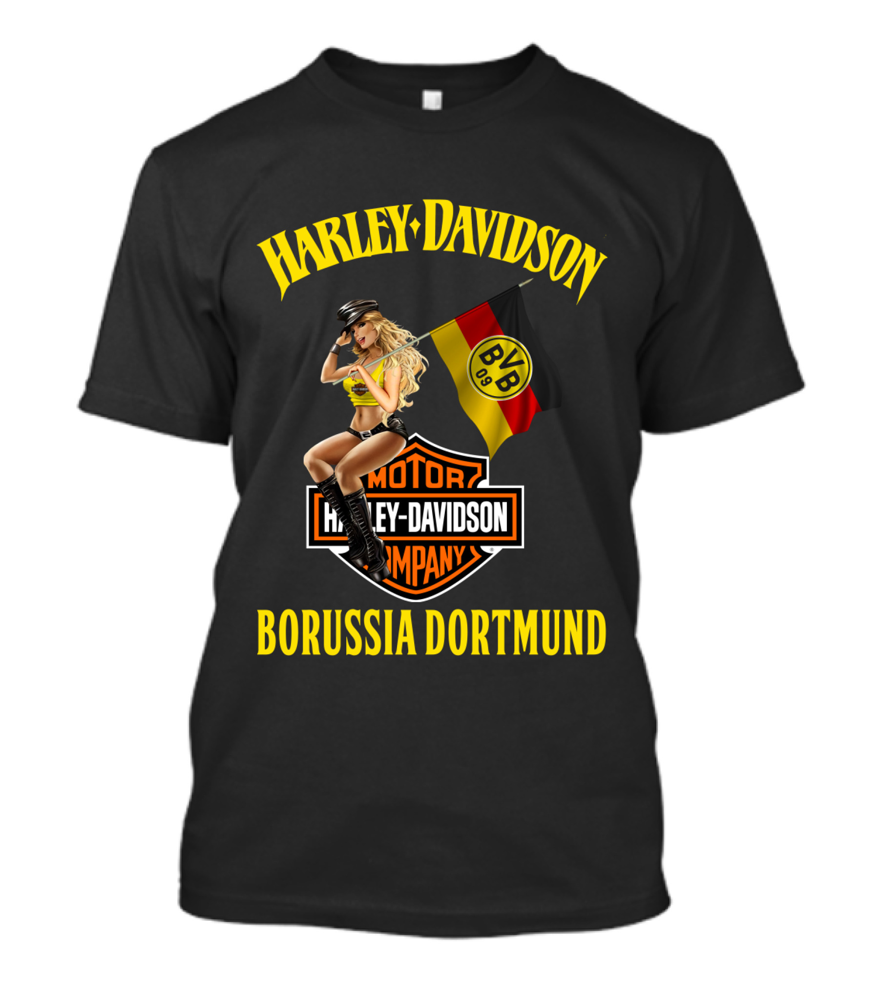Harley Davidson Borussia Dortmund Bvb 09 Motor Company T-Shirt