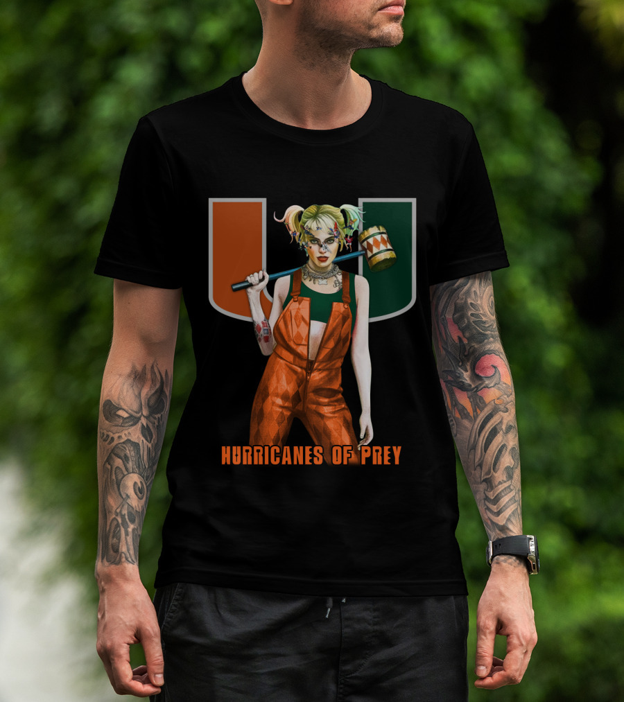 Hurricanes Of Prey Miami U Character Fusion T-Shirt