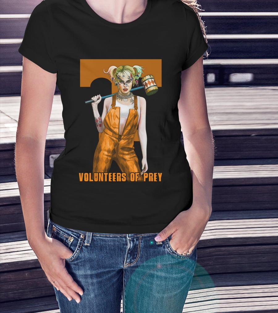Volunteers Of Prey Tennessee Iconic Figure With Hammer T-Shirt