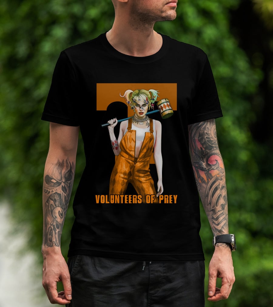 Volunteers Of Prey Tennessee Iconic Figure With Hammer T-Shirt