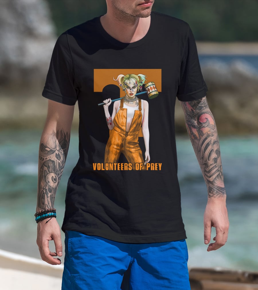 Volunteers Of Prey Tennessee Iconic Figure With Hammer T-Shirt