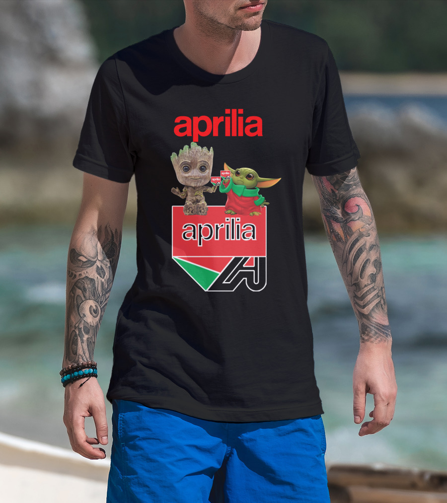 Aprilia Dh 21 Groot Baby Yoda Collaboration T-Shirt