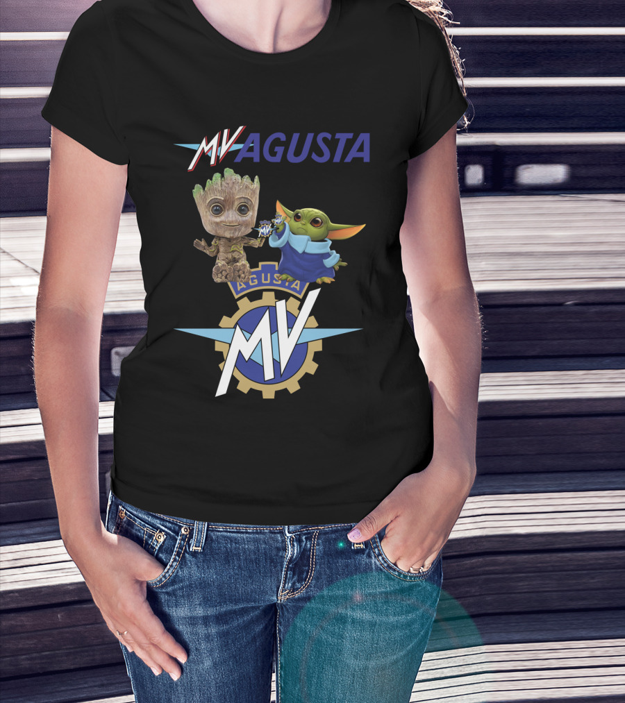 Mv Agusta Groot Yoda Characters T-Shirt
