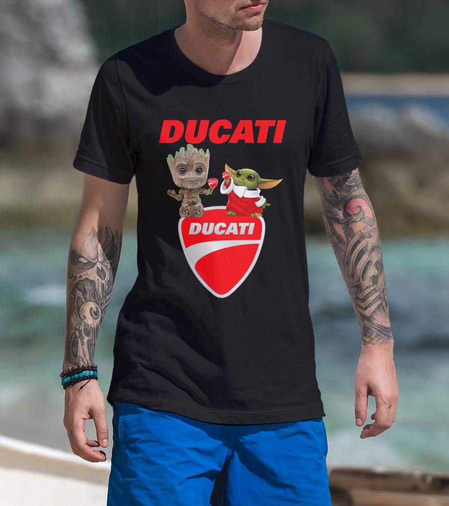 Ducati Groot Yoda Guardians Star Wars Collaboration T-Shirt