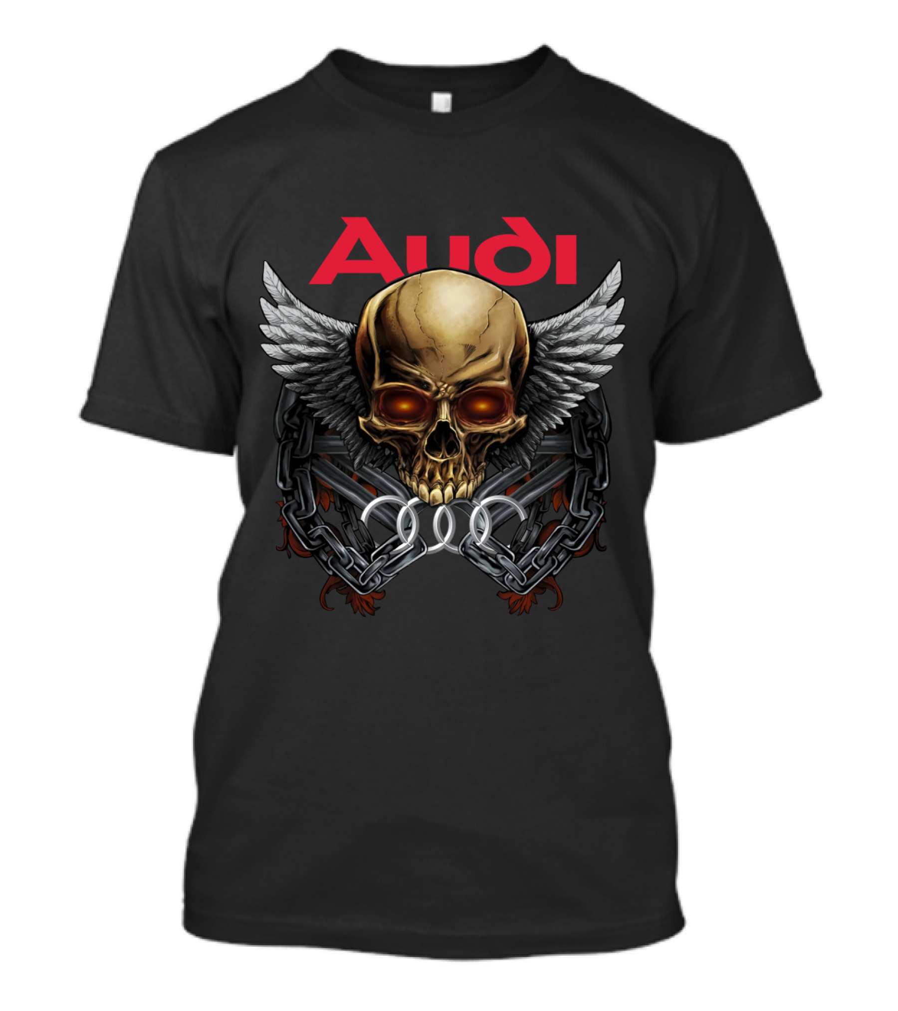 Audi Skull Wings Chains T-Shirt