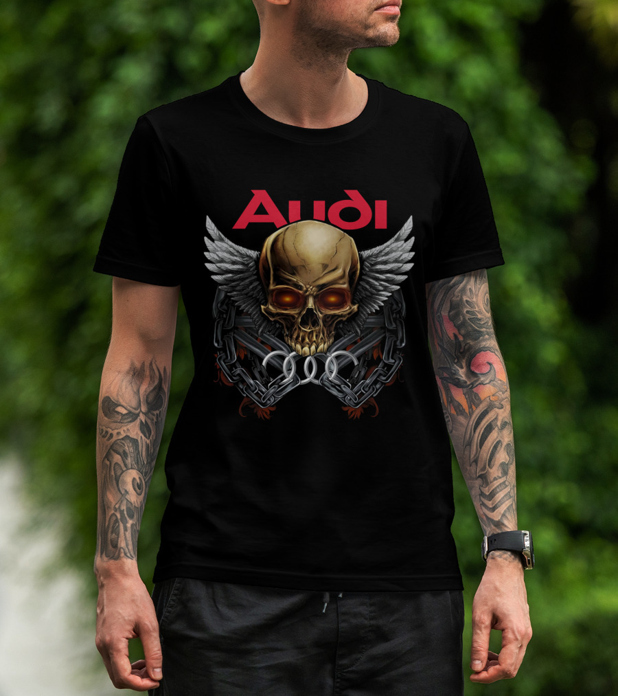 Audi Skull Wings Chains T-Shirt