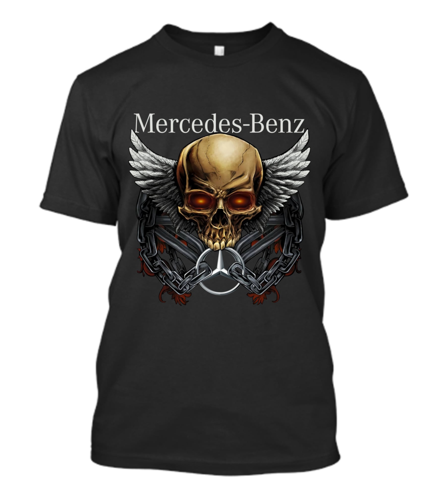 Mercedes Benz Skull Wings T-Shirt