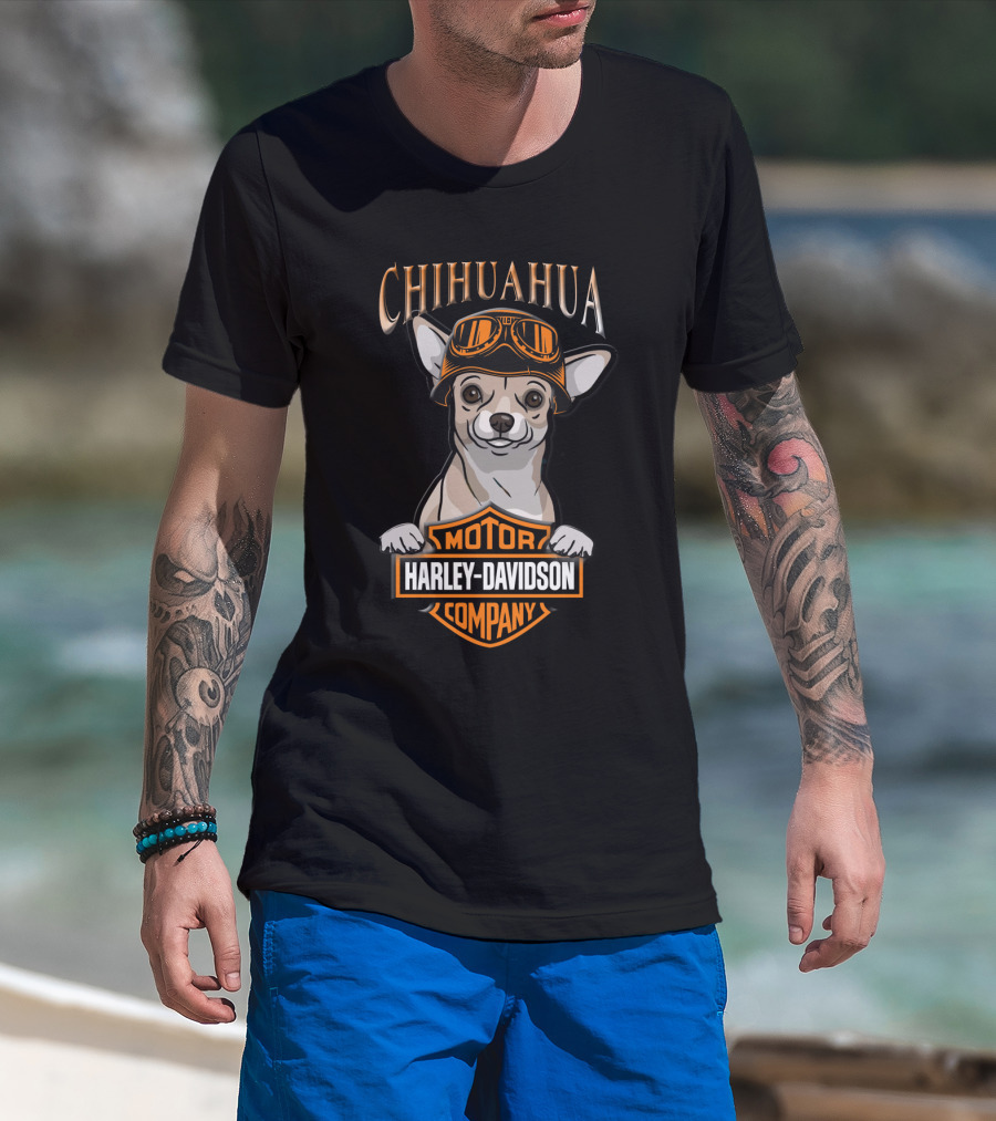 Chihuahua Motorcycle Harley Davidson Company T-Shirt