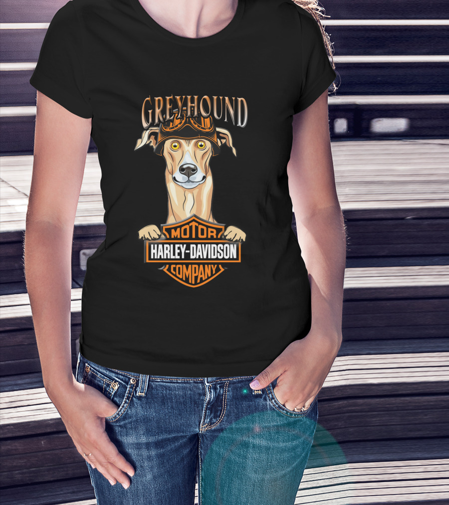 Greyhound Harley Davidson Motor Company T-Shirt