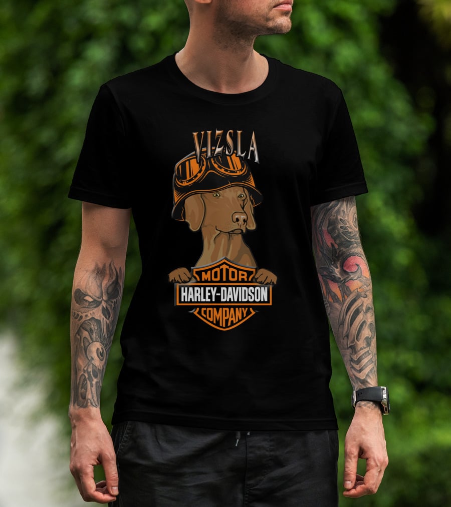 Harley Davidson Vizsla Motorcycle Company T-Shirt