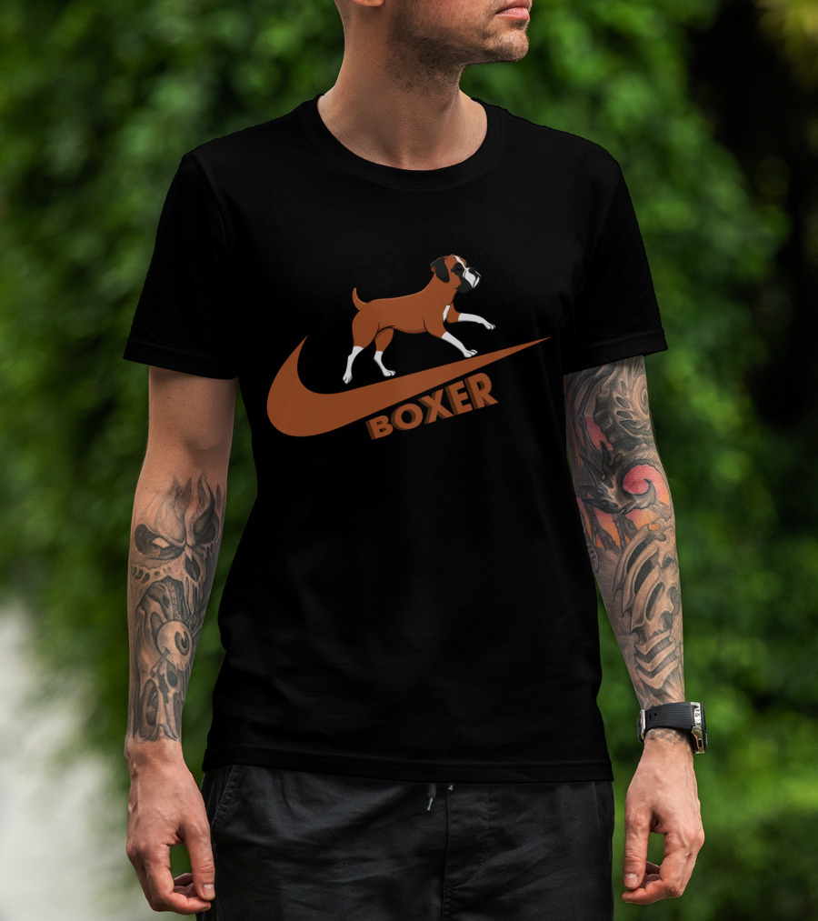 Boxer Nike Dog T-Shirt