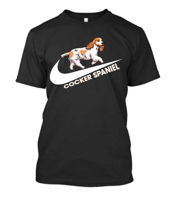Cocker Spaniel Nike Swoosh Iconic Theme T-Shirt