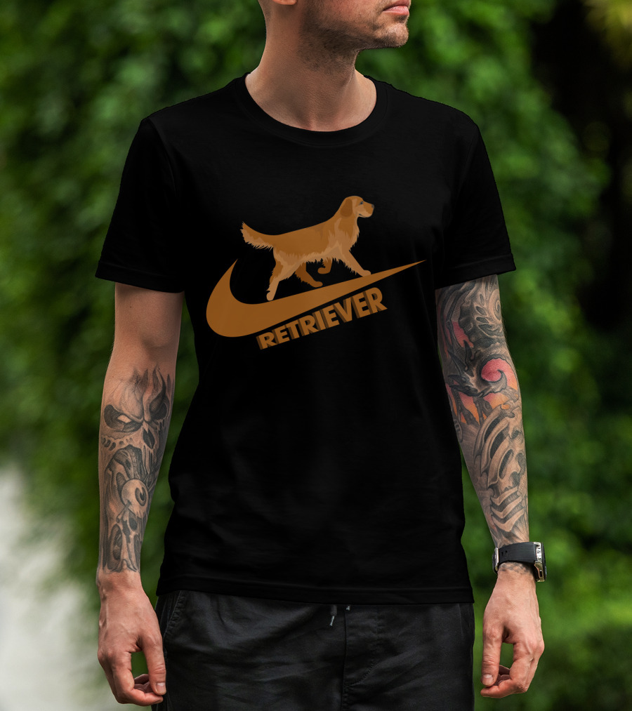 Golden Retriever Retriever Nike Swoosh T-Shirt