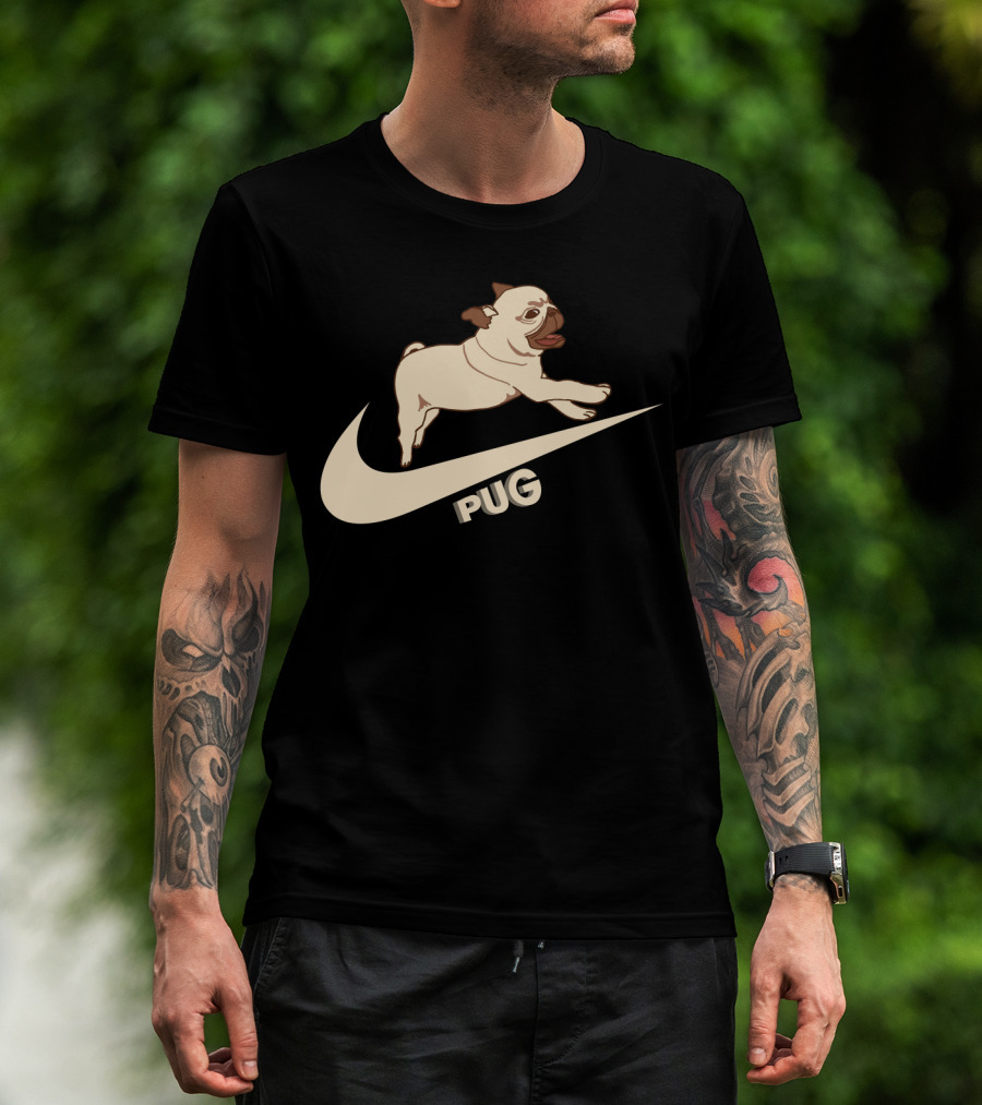 Pug Nike Logo Style T-Shirt
