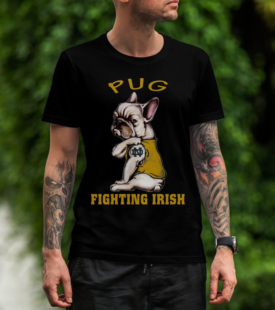 Pug Fighting Irish Ncaa Nd T-Shirt