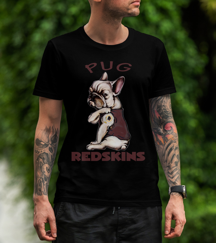 Pug Redskins Nflwr Dh 38 T-Shirt