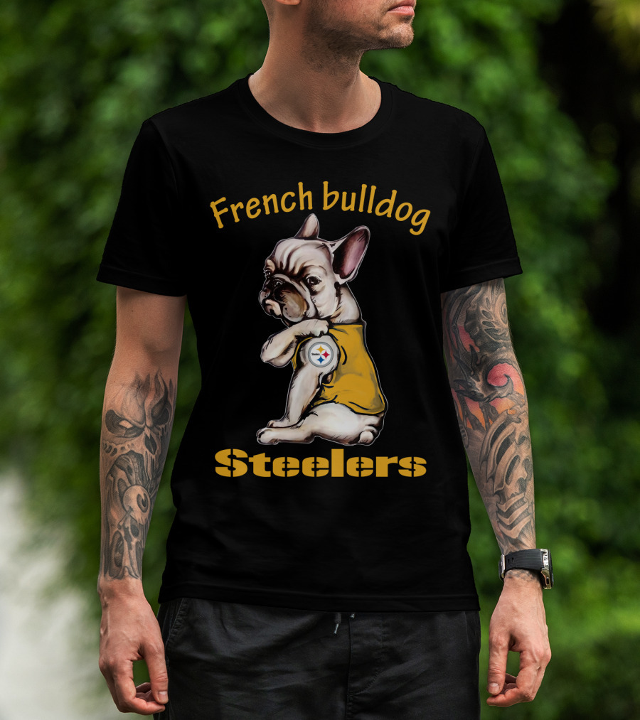 French Bulldog Steelers Nfl 38 Dh Ps Fd T-Shirt