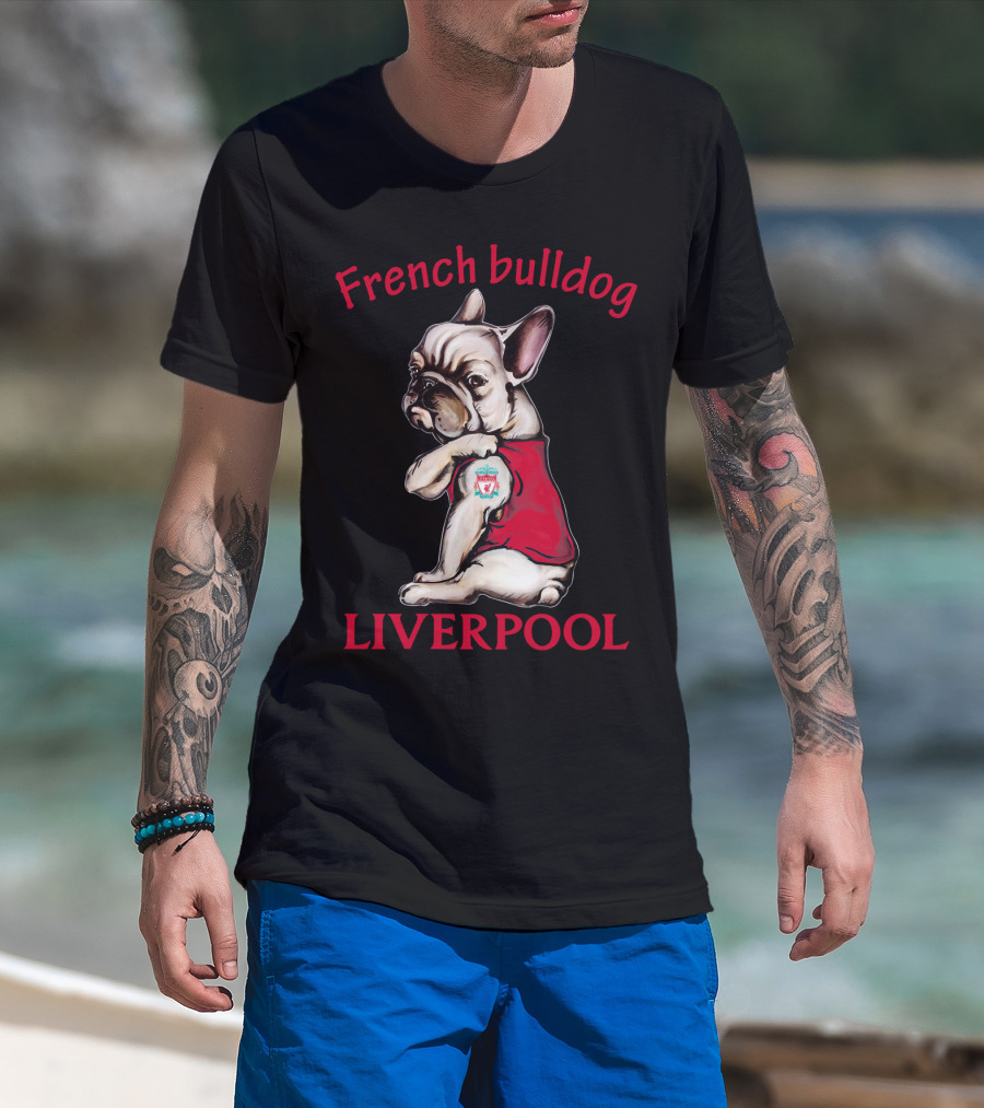 French Bulldog Liverpool Football T-Shirt