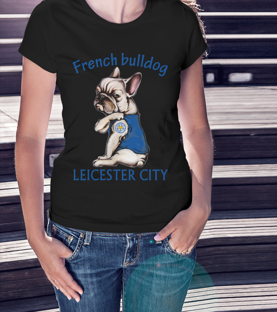 French Bulldog Leicester City T-Shirt