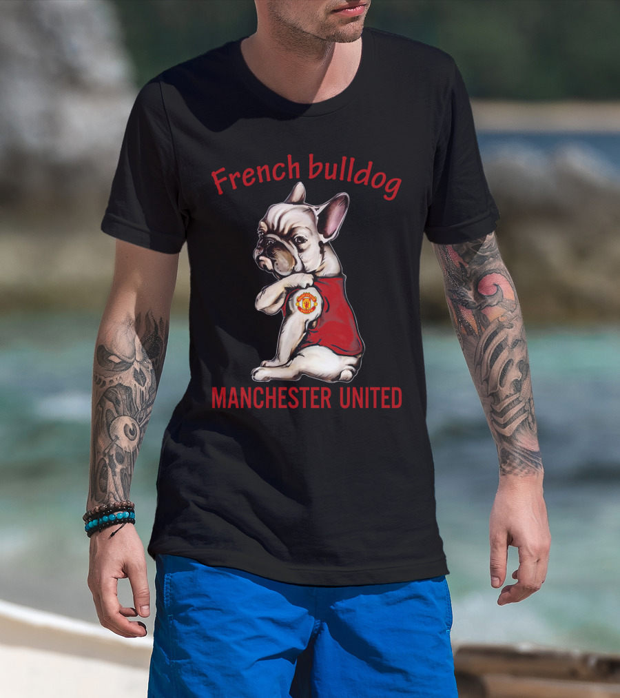 French Bulldog Manchester United T-Shirt