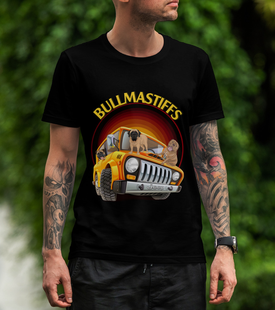 Bullmastiffs Jeep T-Shirt