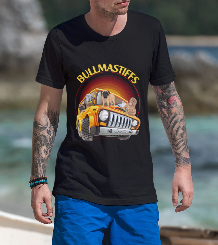 Bullmastiffs Jeep T-Shirt