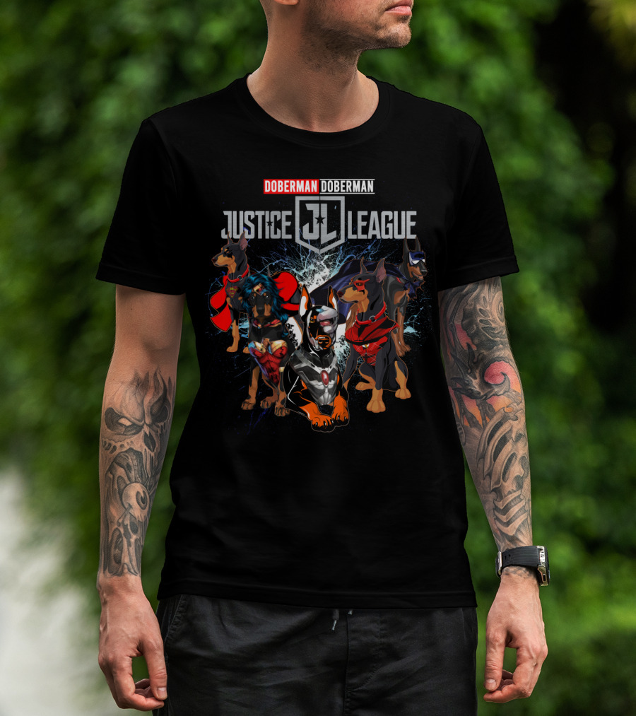 Doberman Justice League JL Doberman 55 T-Shirt