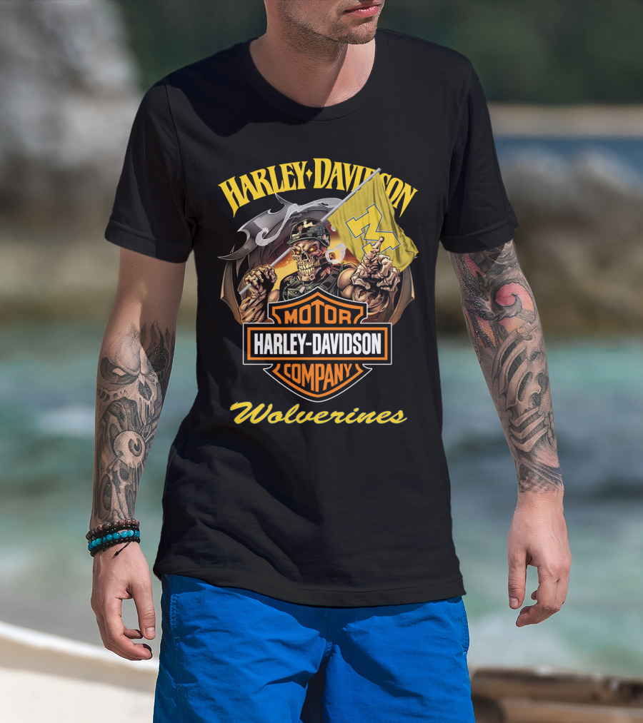 Harley Davidson Motor Company Wolverines T-Shirt