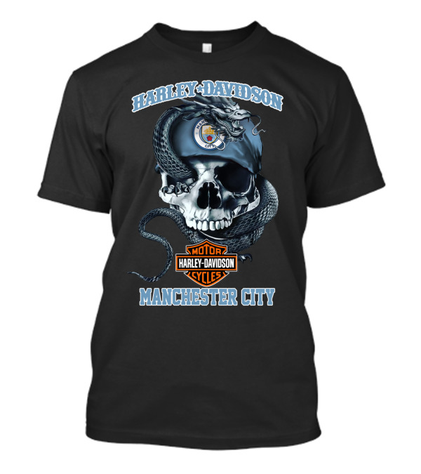 Harley Davidson Motor Cycles Manchester City T-Shirt