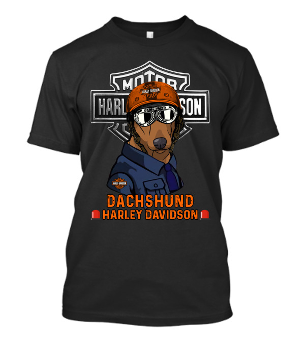 Harley Davidson Dachshund Motorcycles Hdteex 112V3 T-Shirt