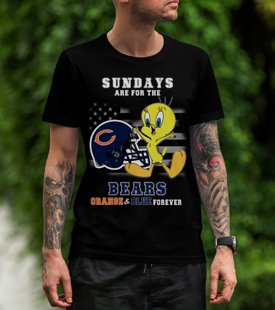 Sundays Are For The Bears Orange & Blue Forever T-Shirt