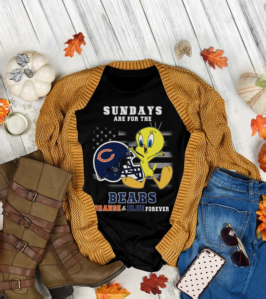 Sundays Are For The Bears Orange & Blue Forever T-Shirt