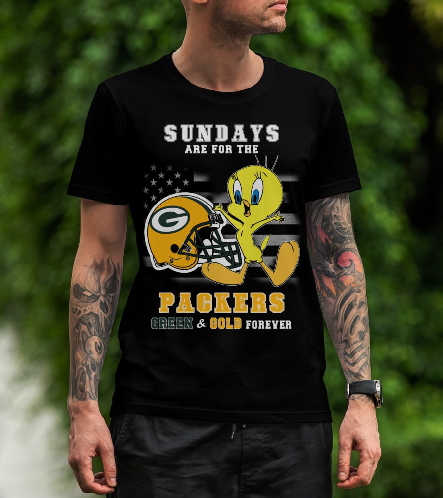 Sundays Are For The Packers Green & Gold Forever T-Shirt