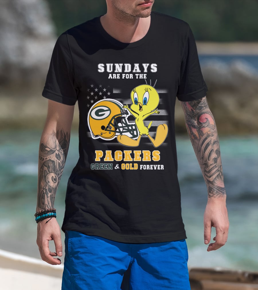 Sundays Are For The Packers Green & Gold Forever T-Shirt