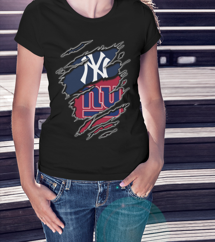 Yankees Giants Fan Crossover T-Shirt