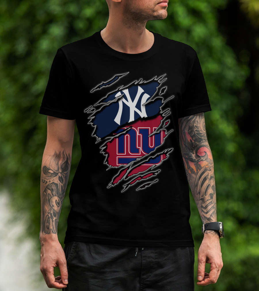 Yankees Giants Fan Crossover T-Shirt
