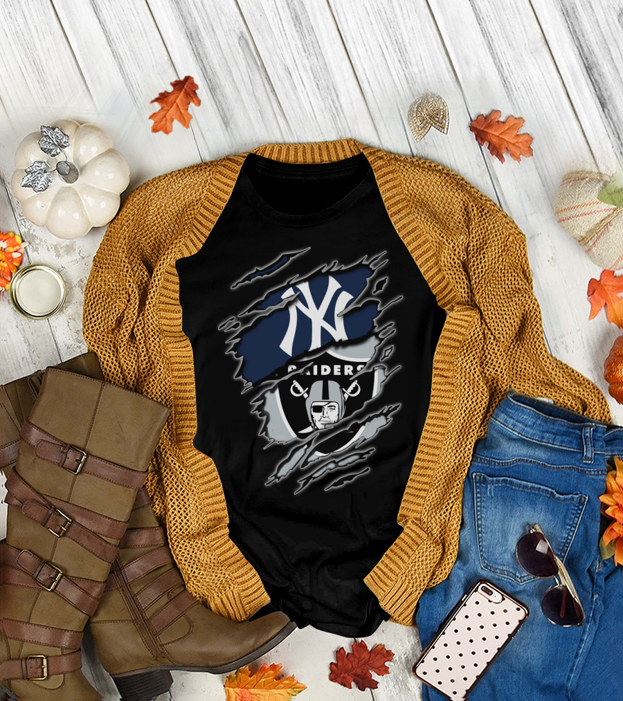Yankees Raiders Fan Combo T-Shirt