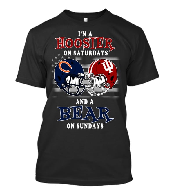 I'm A Hoosier On Saturdays And A Bear On Sundays T-Shirt