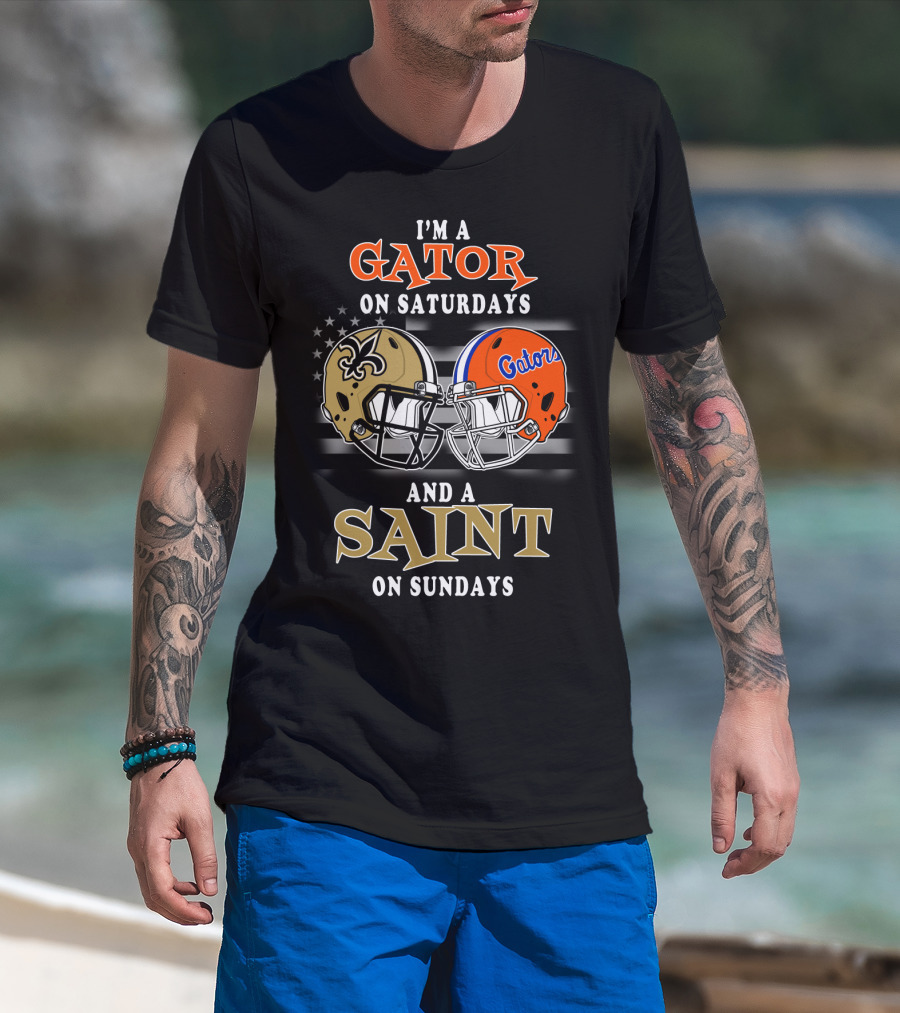 I'm A Gator On Saturdays And A Saint On Sundays T-Shirt