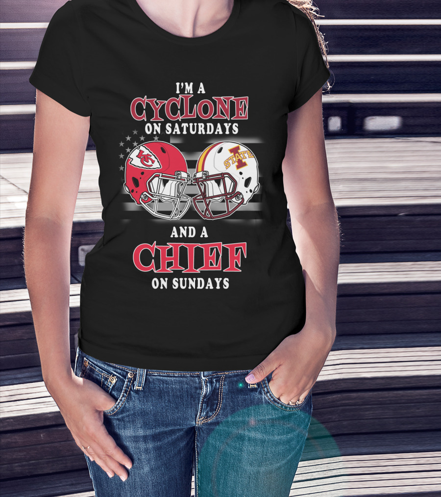 I'm A Cyclone On Saturdays And A Chief On Sundays T-Shirt