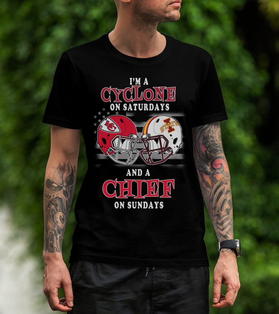 I'm A Cyclone On Saturdays And A Chief On Sundays T-Shirt