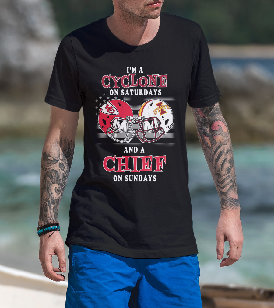 I'm A Cyclone On Saturdays And A Chief On Sundays T-Shirt